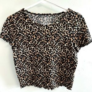 AE Cheetah print crop top